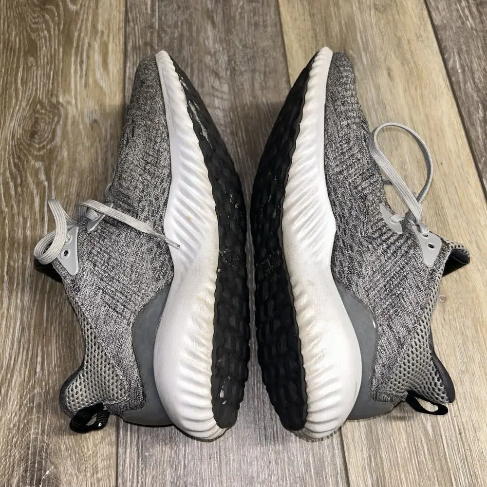Adidas Mens US Size 7 Alphabounce Gray White Running Athletic Sneaker Shoes